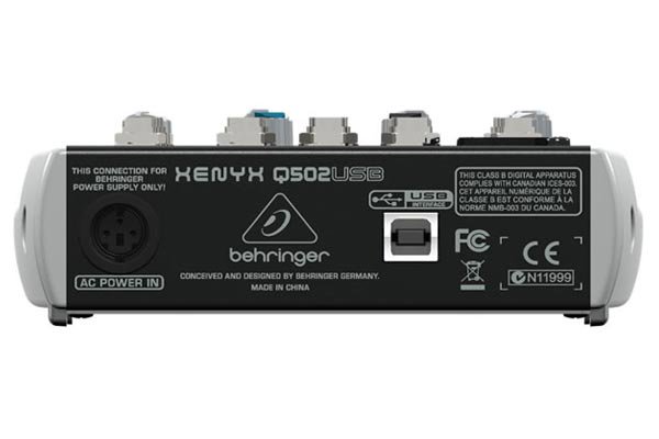 BEHRINGER ベリンガー XENYX Q502USB オーディオインターフェース機能 