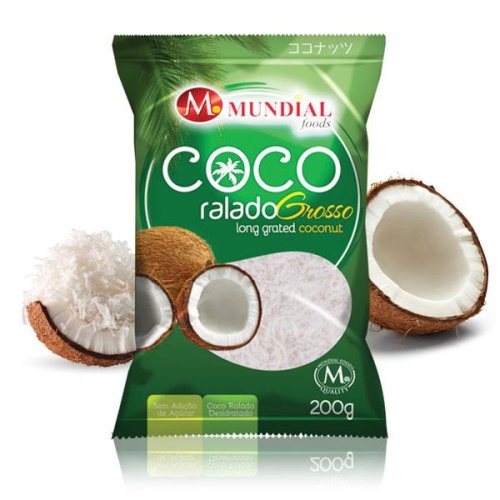 ココナッツロング 200g MUNDIAL foods coco ralado grosso -  ブラジル食品・ペルー食品の通販・卸なら、キョウダイマーケット♪大人気アサイー、その他アサイー関連商品も激安販売中！！