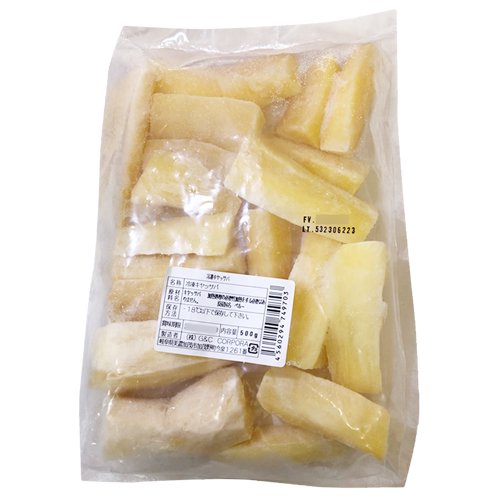 冷凍】マンジョッカ(キャッサバ芋） 水っぽく プレコジーダ 500ｇ YUCA AMARILLA PRE COCIDA PERU CHEF