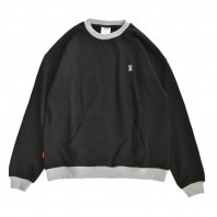 <font size=5>TBPR</font><br>CONTRAST CREW SWEAT<br>Black<br>