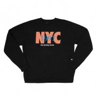 <font size=5>ONLY NY</font><br>NYC Track Crewneck<br>Black<br>