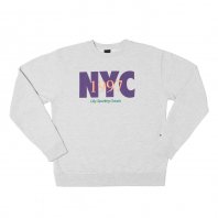 <font size=5>ONLY NY</font><br>NYC Track Crewneck<br>Ash<br>