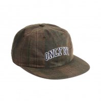 <font size=5>ONLY NY</font><br>Waxed Cotton Collegiate Polo Hat<br>Olive Plaid<br>