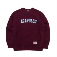 <font size=5>ACAPULCO GOLD</font><br>STANDARD LOGO SWEAT<br>BURGUNDY<br>