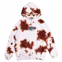 <font size=5>SAYHELLO</font><br>SAYHELLO HARD ROCK TIE DYE HOODIE <br>Brown<br>