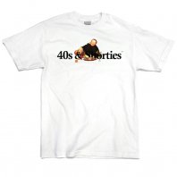 <font size=5>40s&Shorties</font><br>MONK TEE<br>White<br>