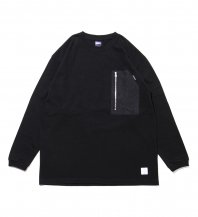 <font size=5>APPLEBUM</font><br>Rich in Color Fastner L/S T-shirt<br>BLACK<br>