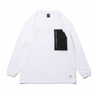 <font size=5>APPLEBUM</font><br>Rich in Color Fastner L/S T-shirt<br>WHITE<br>