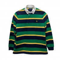 <font size=5>POLO by Ralph Lauren</font><br>Border Rugby Shirts<br>Green<br>