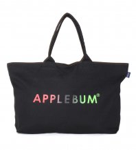 <font size=5>APPLEBUM</font><br>Gradation Logo Zip Totebag<br>Black<br>