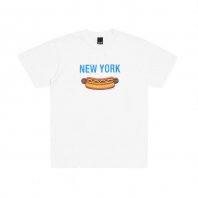 <font size=5>ONLY NY</font><br>New York Hotdog T-Shirt<br>White<br>