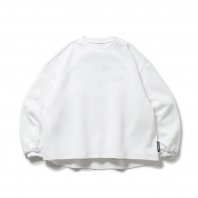<font size=5>TBPR</font><br>WAFFLE CREW KNIT<br>White<br>