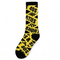 <font size=5>40s&Shorties</font><br>Caution Socks<br>Black<br>