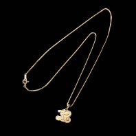 <font size=5>RUTSUBO 坩堝</font><br>MHAK “R” NECKLACE Made by IN-PUT-OUT <br>SILVER925 GOLD18K メッキ<br>