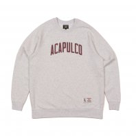 <font size=5>ACAPULCO GOLD</font><br>VARSITY RAGLAN SLEEVE CREW SWEAT<br>ASH<br>