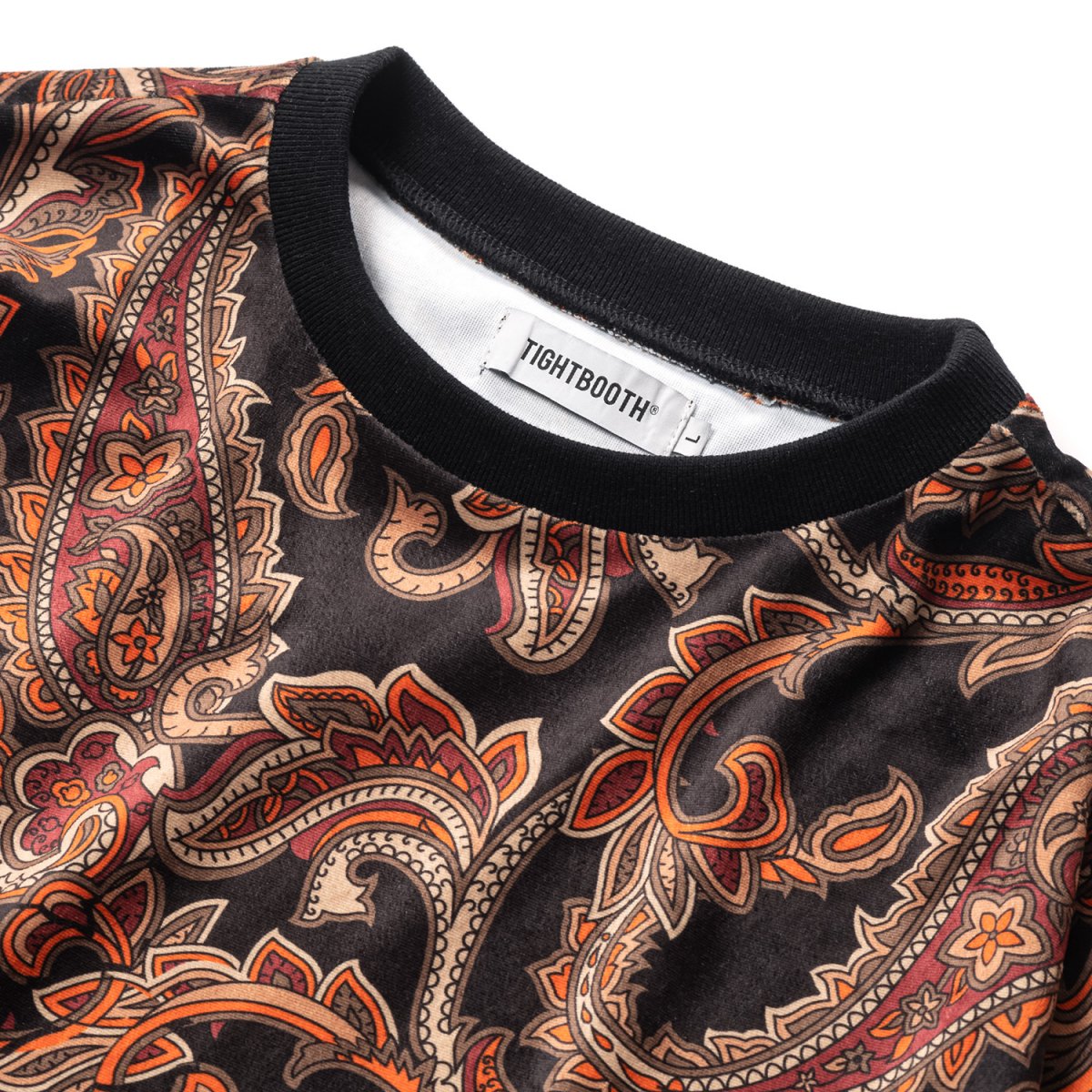 TBPR-TIGHTBOOTH PRODUCTION- | PAISLEY VELOR LONG SLEEVE | TBPR正規取扱いショップ