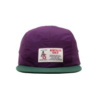 <font size=5>ACAPULCO GOLD</font><br>Nylon Camp Cap<br>Purple&Green<br>