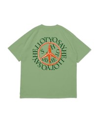 <font size=5>SAYHELLO</font><br>Peace Smile Logo Tee<br>Sage Green <br>