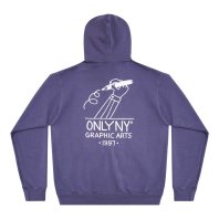 <font size=5>ONLY NY</font><br> Graphic Arts Zip Hoodie <br> Slate <br>
