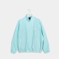 <font size=5>APPLEBUM</font><br> Dyed Cotton Nylon Track Jacket <br> Turquoise <br>