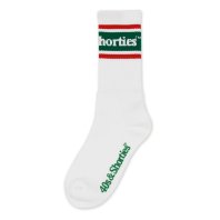 <font size=5>40’s&Shorties</font><br>Text Logo Socks<br>White<br>