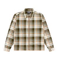 <font size=5>ONLY NY</font><br>Plaid Twill Zip Shirt<br>Olive Plaid<br>