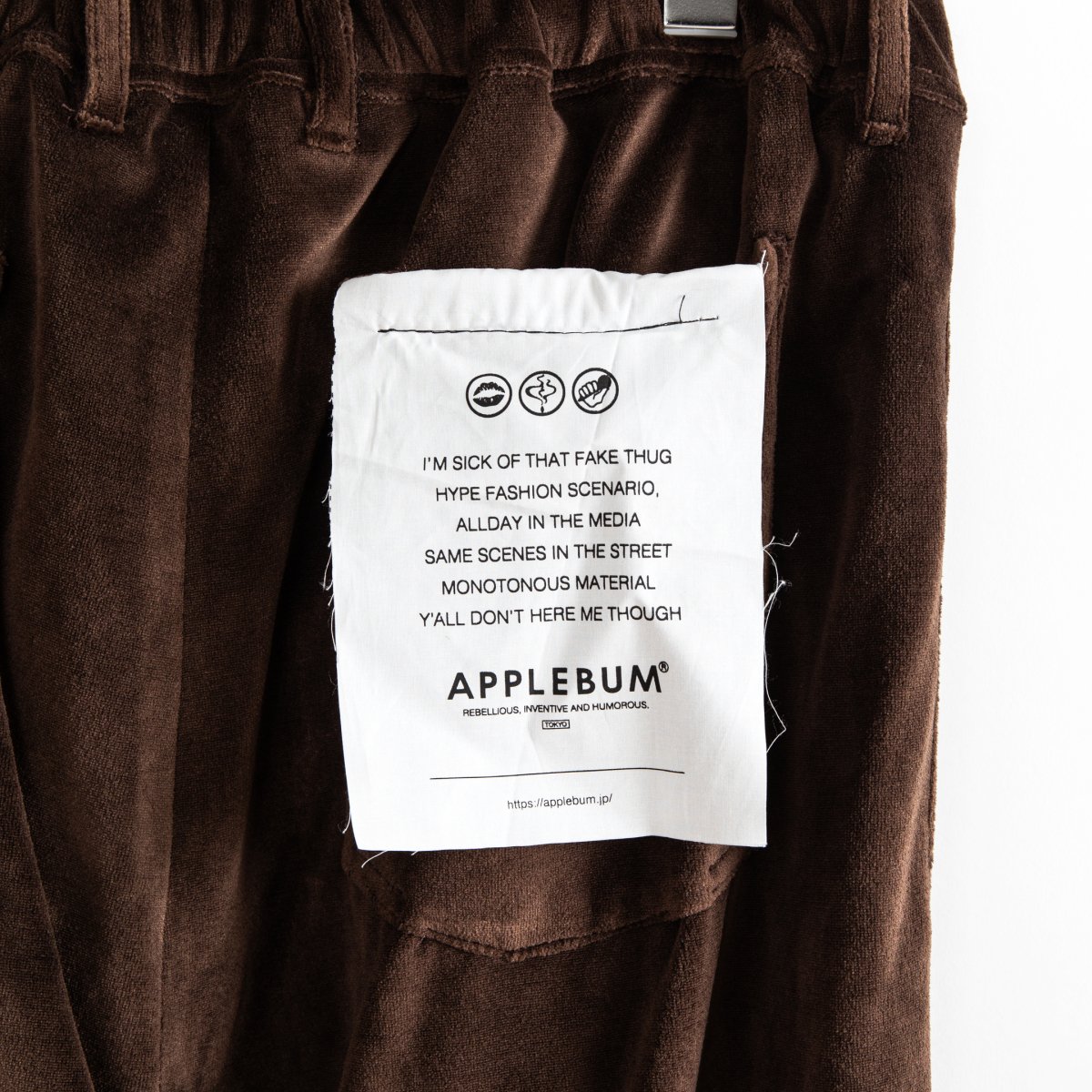 APPLEBUM | Velvet Pants | APPLEBUM正規取扱いショップ