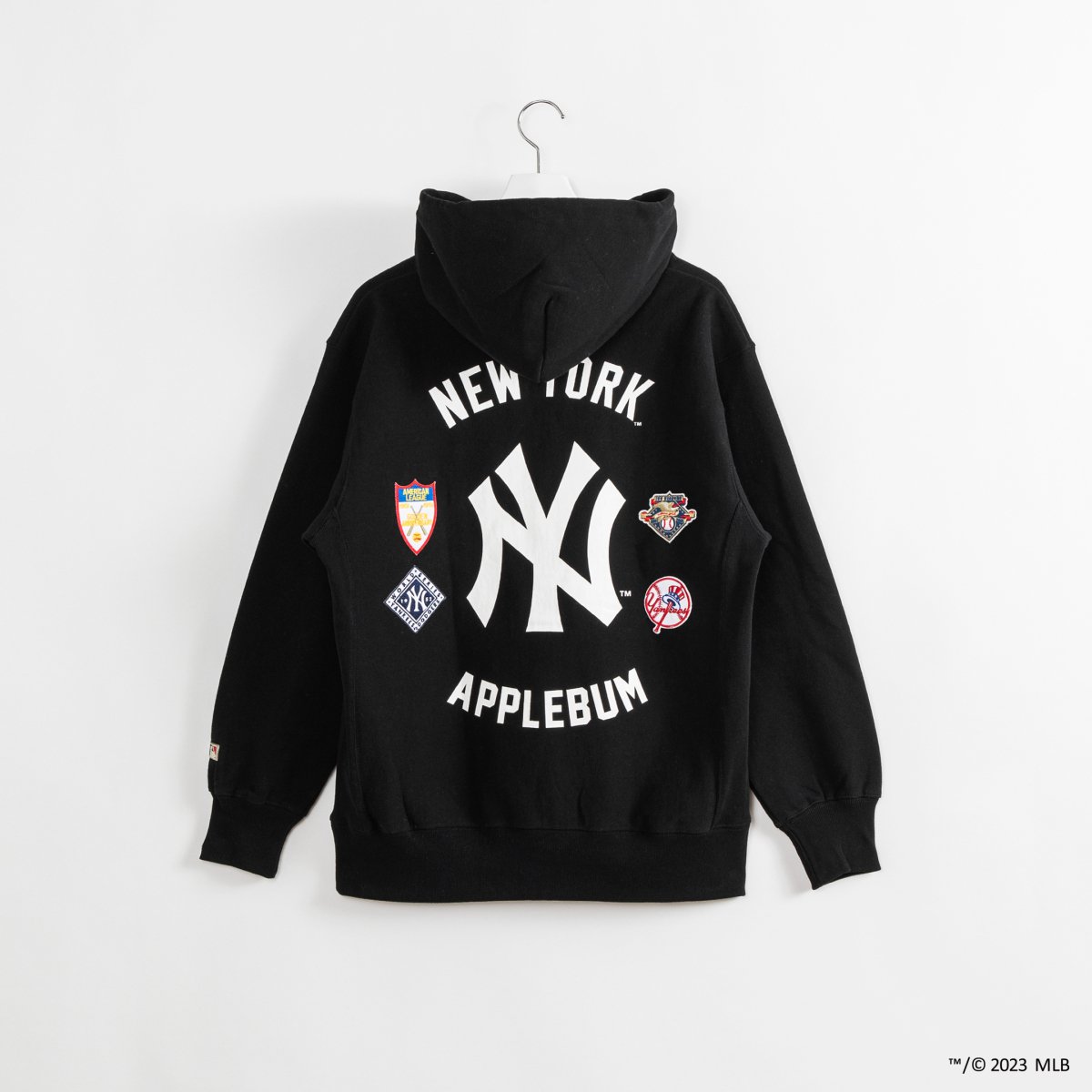 APPLEBUM パーカー　ニューヨークヤンキース　MLB コラボ　刺繍　XL服飾専門学校生