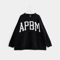 <font size=5>APPLEBUM</font><br> APBM Crew Sweater <br> Black <br>