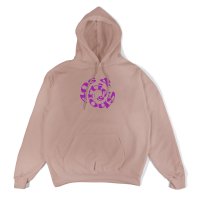 <font size=5>40’s&Shorties</font><br> Spiral Text Logo Hoodie <br> Dusty Rose <br>