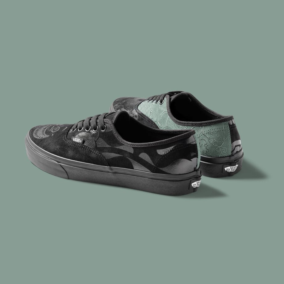 VANS RUTSUBO AUTHENTIC BLACK GREEN 26.5 - 靴