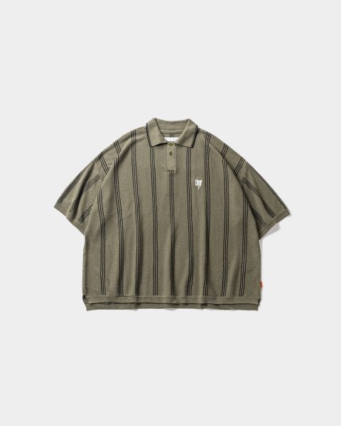 TBPR-TIGHTBOOTH PRODUCTION- | STRIPE KNIT POLO | TBPR正規取扱いショップ