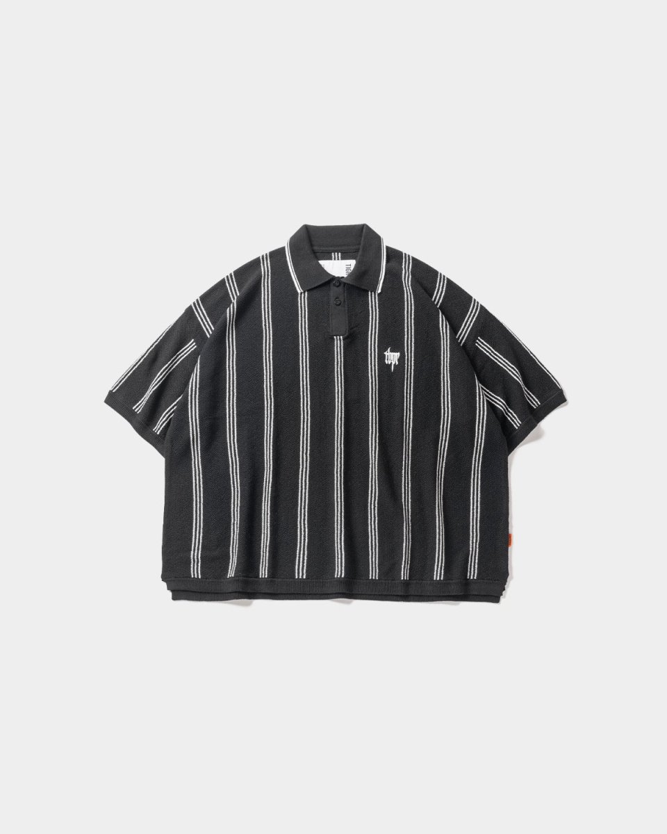 TBPR-TIGHTBOOTH PRODUCTION- | STRIPE KNIT POLO | TBPR正規取扱い 
