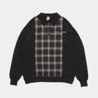 <font size=5>APPLEBUM</font><br> Knit Polo Shirt <br>Black<br><img class='new_mark_img2' src='https://img.shop-pro.jp/img/new/icons1.gif' style='border:none;display:inline;margin:0px;padding:0px;width:auto;' />