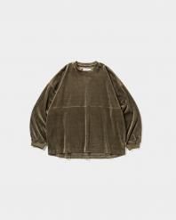 <font size=5>TBPR</font><br> Velour Crew L/S T-SHIRT <br>Olive<br>