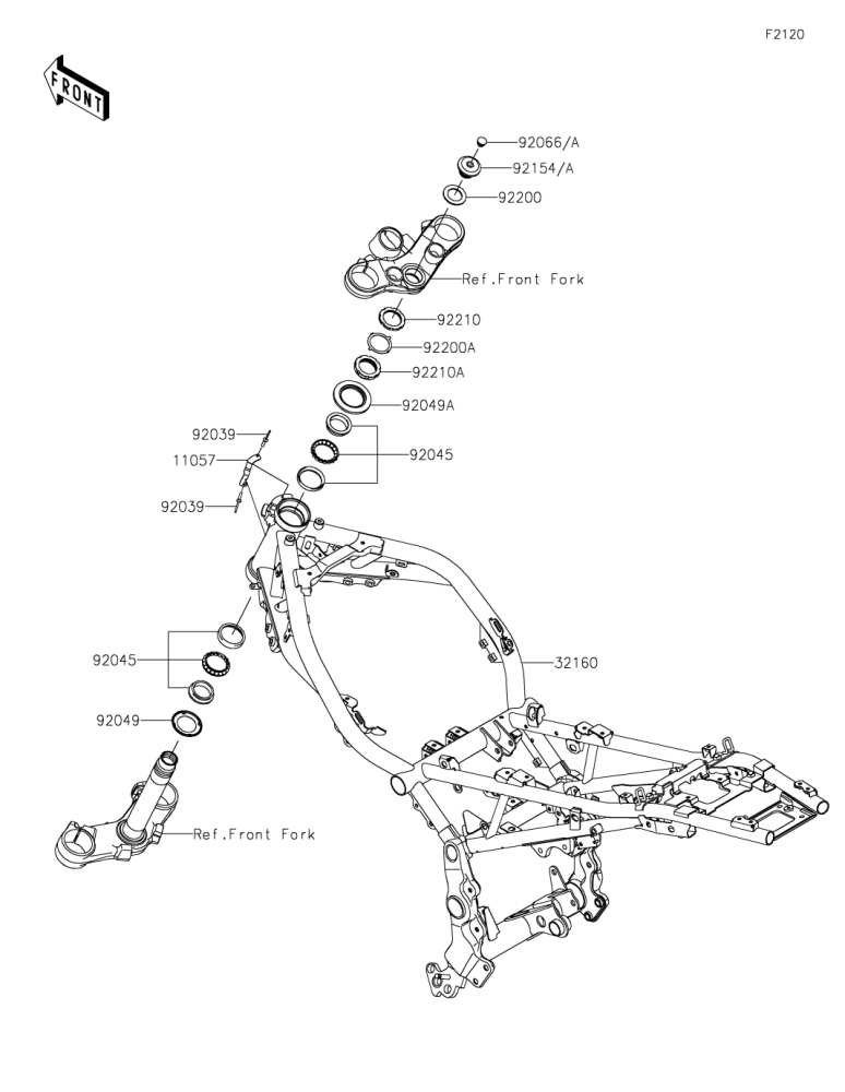 28] フレーム Z900RS 2022(ZR900CNFBN) - Kawasaki純正部品