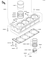 [4] Cylinder/Piston(s)
</center>
 GPZ900R 2000(ZX900-A13) - Kawasaki 