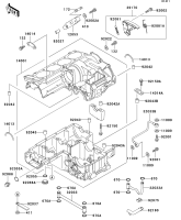 [16] Crankcase
</center>
 GPZ900R 2001(ZX900-A14) - Kawasaki 