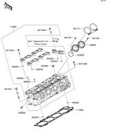 [1] Cylinder Head Ninja ZX-14R 2014(ZX1400EEFA) - Kawasaki 