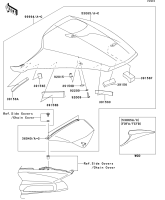 [83] Accessory(Single Seat Cover)
</center>
 Ninja ZX-14R ABS 2012(ZX1400FCF) - Kawasaki 