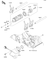 [12] Gear Change DrumShift Fork(s) Ninja ZX-14R ABS 2014(ZX1400FEFA) - Kawasaki 