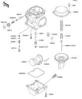 ゼファー1100 キャブレター V783 カワサキ 純正  バイク 部品 ZR1100A ZRT10A ケイヒン KEIHIN ZEPHYR1100 車検 Genuine:22307955