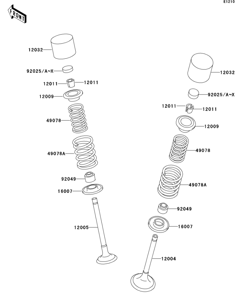 ZEPHYR(400) 1989(ZR400-C1) 純正バルブ / ZEPHYR(400) - Kawasaki純正部品