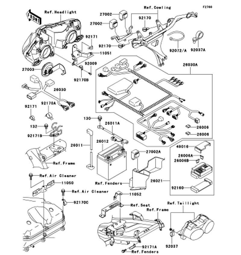 Chassis Electrical Equipment Ninja ZX-9R 2002(ZX900-F1) - Kawasaki 