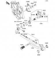 Gear Change Mechanism
</center>
 VERSYS 2013(KLE650CDF) - Kawasaki