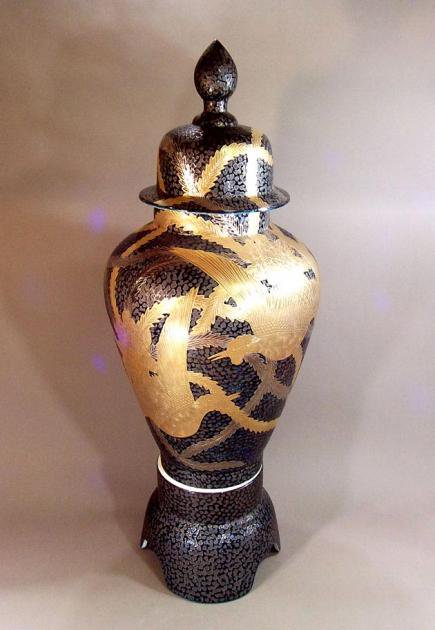 有田焼特大沈香壷-大型飾り花瓶-大形壺の販売（床の間飾り古伊万里）