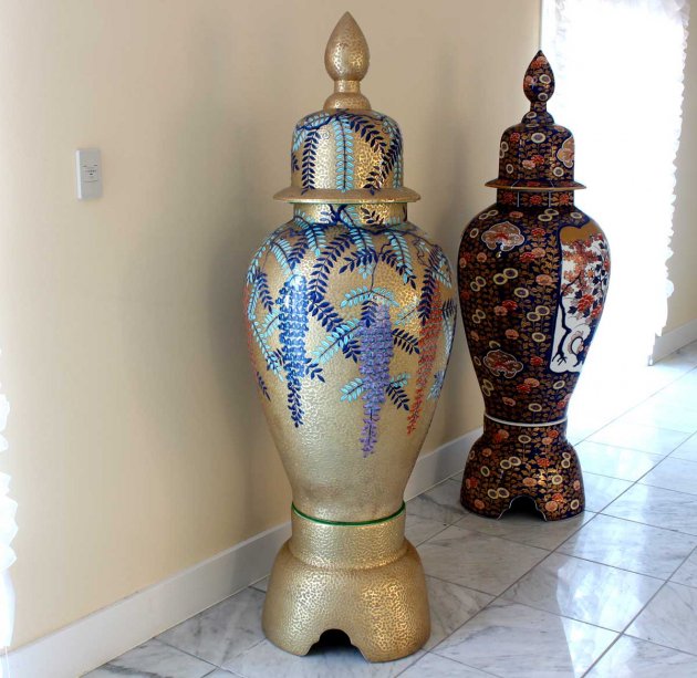 有田焼沈香壷 大型飾り陶器花瓶の販売床の間飾り古伊万里