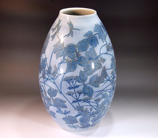 高級贈答品-有田焼伝統工芸品の陶器花瓶を販売