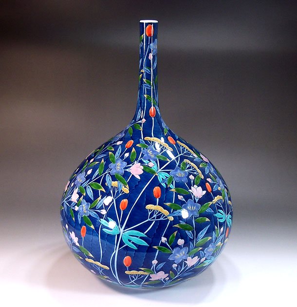 色鍋島焼窯元・有田焼作家の通販！陶器花瓶を床の間や玄関にお飾り下さい。