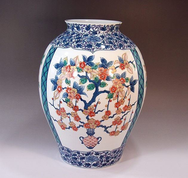 色鍋島花瓶陶器！有田焼・伊万里焼の大きな花瓶や高級贈答品の通販